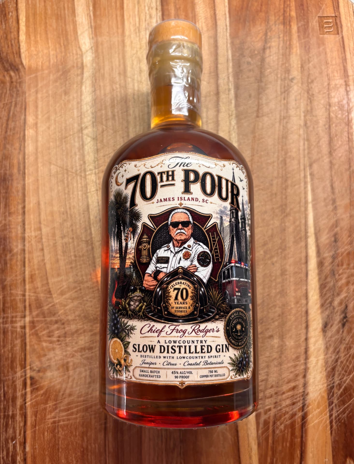 The 70th Pour — Label & Merch Design