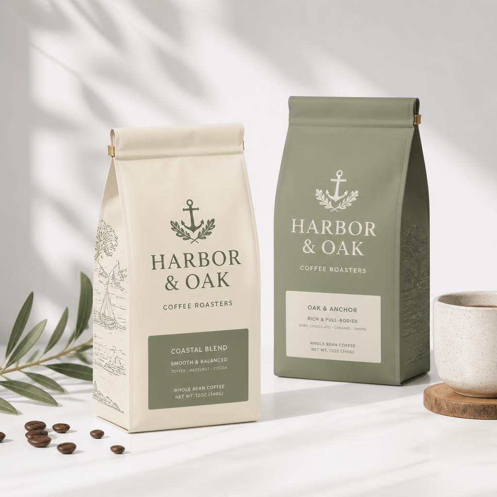 Harbor & Oak — Packaging & Brand