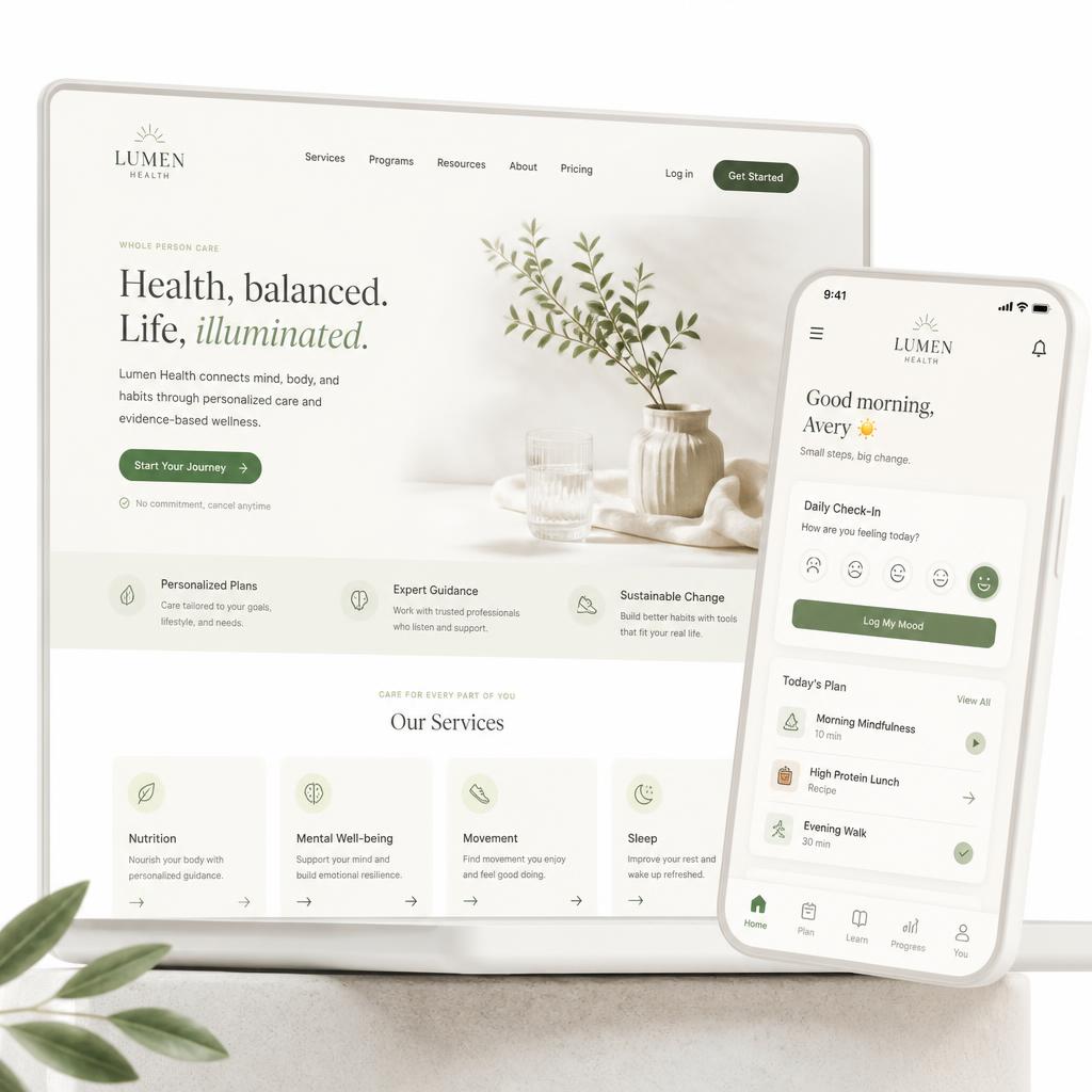 Lumen Health — Web & Product Design